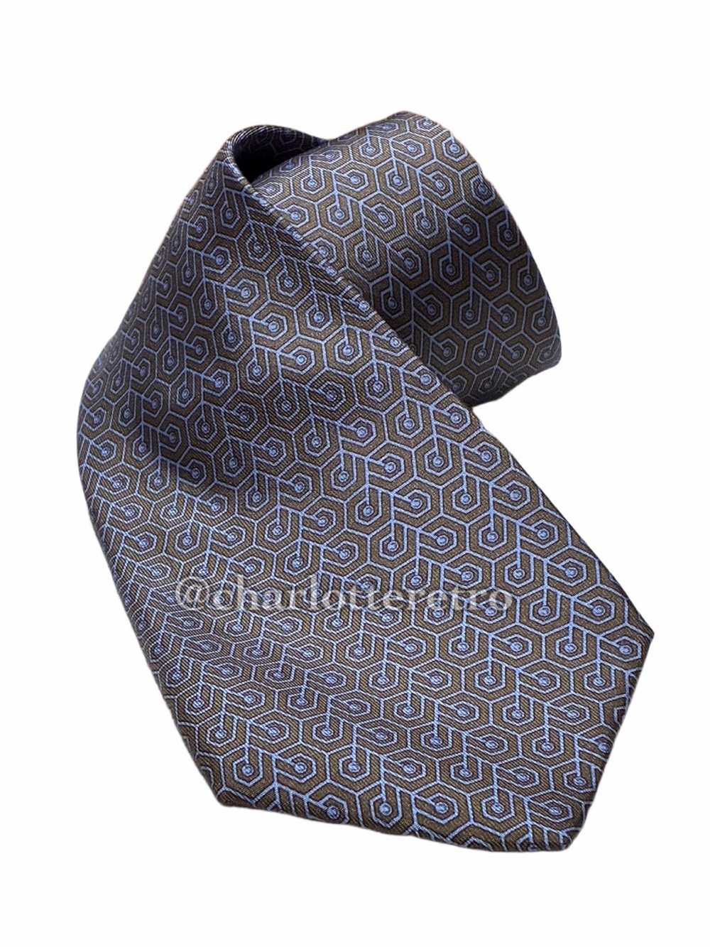Hermes Silk Tie • 7148 FA • France